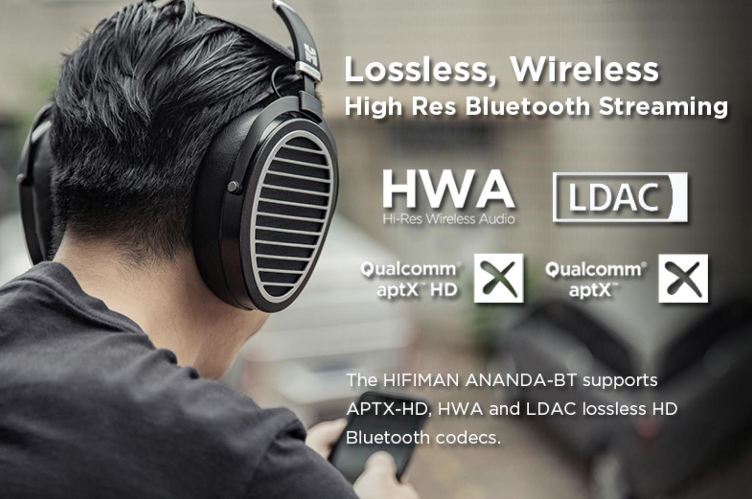 Słuchawki HiFiMAN Ananda BT wykorzystywane kodeki Bluetooth